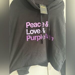 Prince Black Hoodie with Yellow Tag